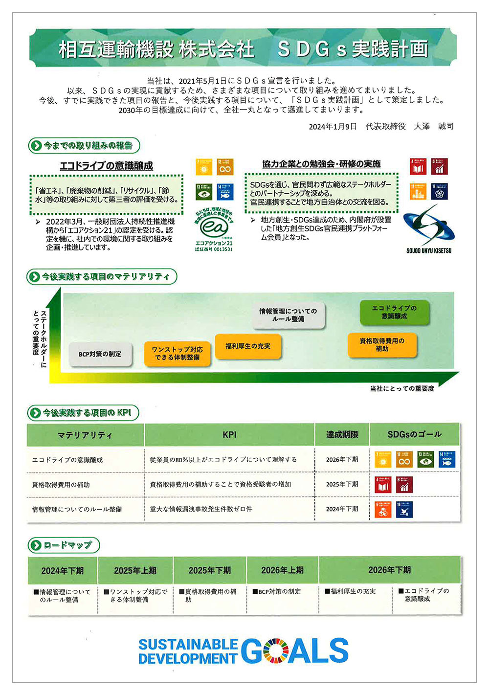 SDGsへの取り組み